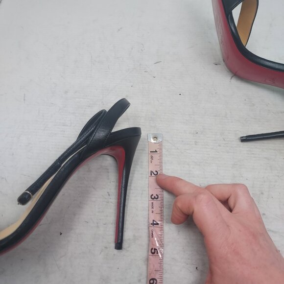 Christian Louboutin Loubigirl Black Ankle Strap Heel Sandal - Picture 10 of 10